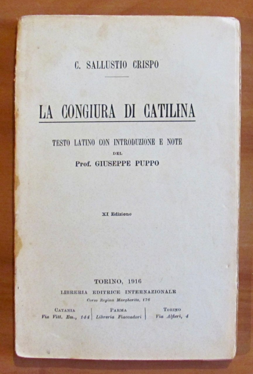 LA CONGIURA DI CATILINA - Testo latino con introduzione e …
