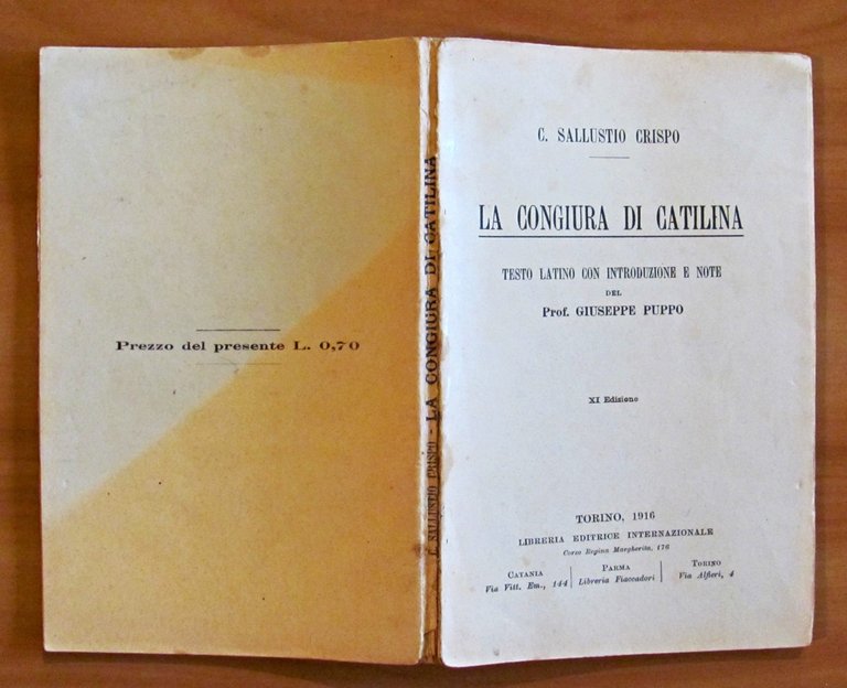 LA CONGIURA DI CATILINA - Testo latino con introduzione e …