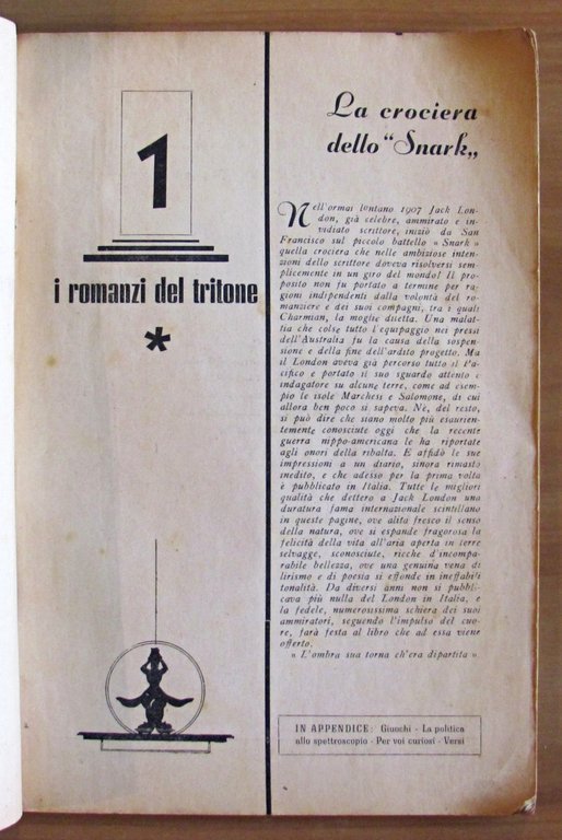 LA CROCIERA DELLO SNARK - Collana I Romanzi del Tritone