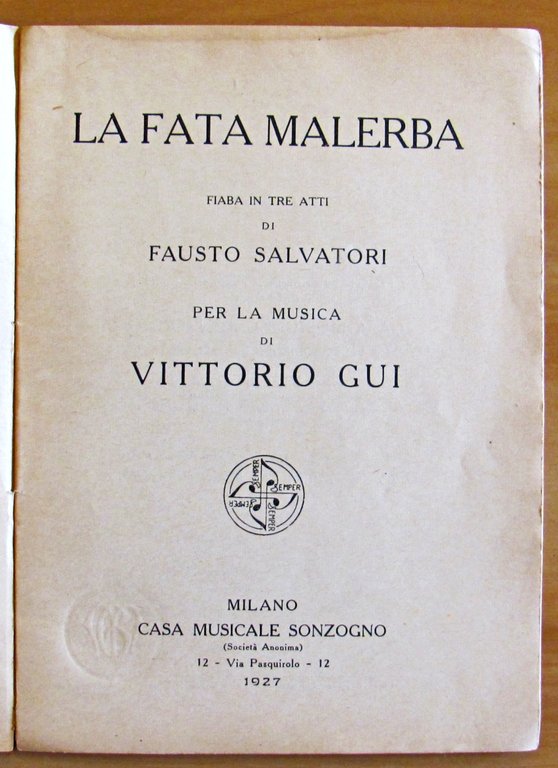 LA FATA MALERBA - Fiaba in tre atti