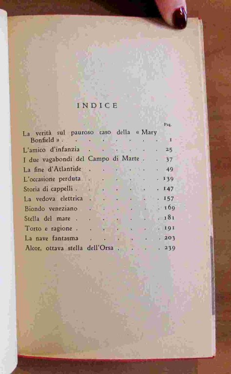 LA FINE D'ATLANTIDE ed altre Favole Lunatiche. I edizione 1942