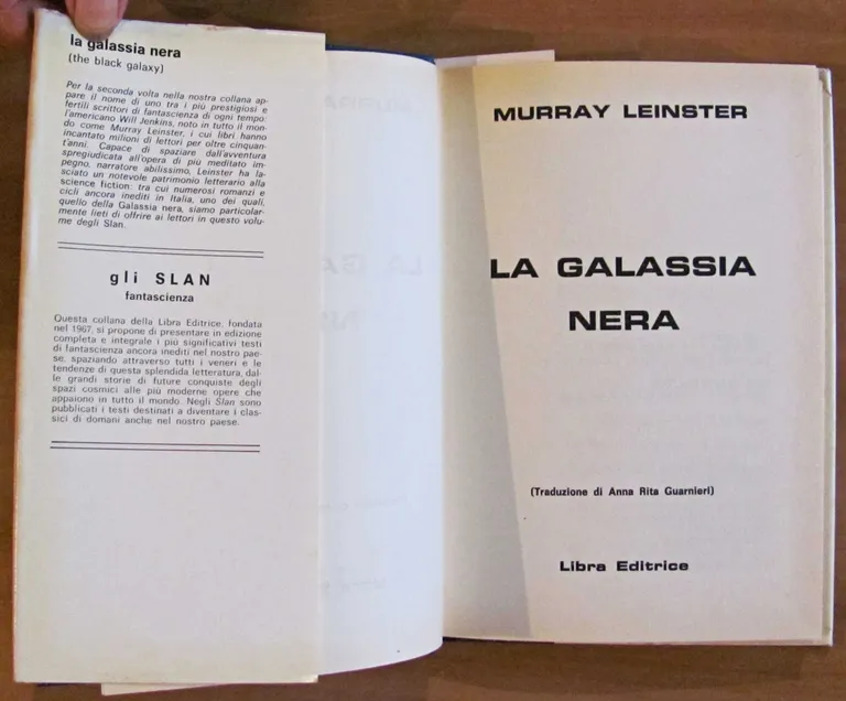LA GALASSIA NERA - Collana Gli SLAN N.60, I ed. … | Immagine Gallery 2