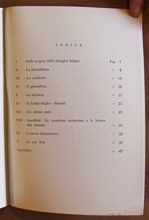 LA GIOVINEZZA DI EMILIO SALGARI, I ed. 1963