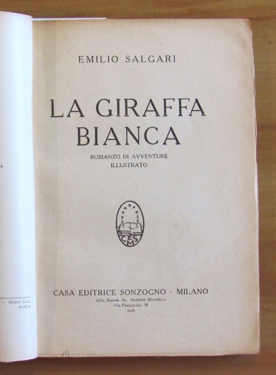 LA GIRAFFA BIANCA - ill. di G. G.BRUNO