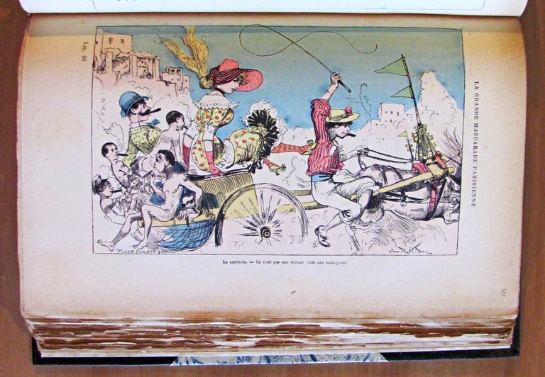 LA GRANDE MASCARADE PARISIENNE, 1880 - ill. ROBIDA