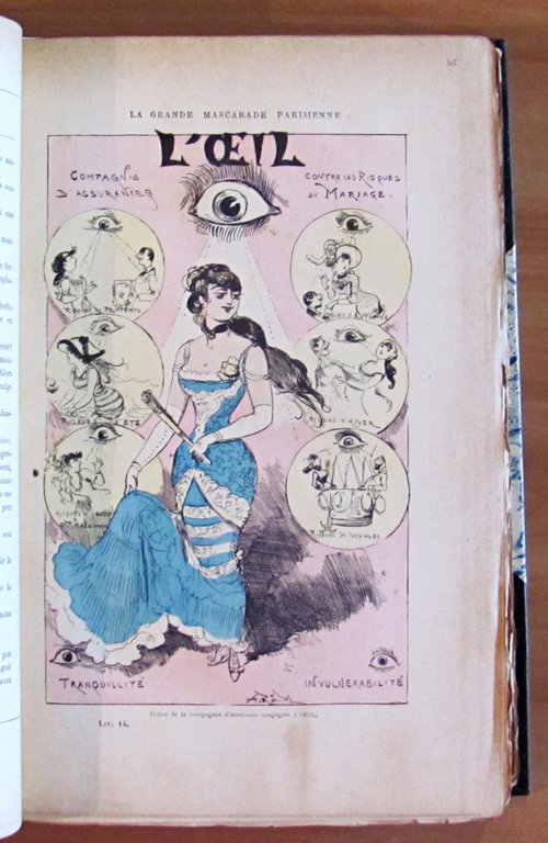 LA GRANDE MASCARADE PARISIENNE, 1880 - ill. ROBIDA
