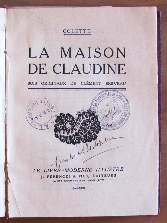 LA MAISON DE CLAUDINE, 1923 - ill. SERVEAU | Immagine Gallery 6