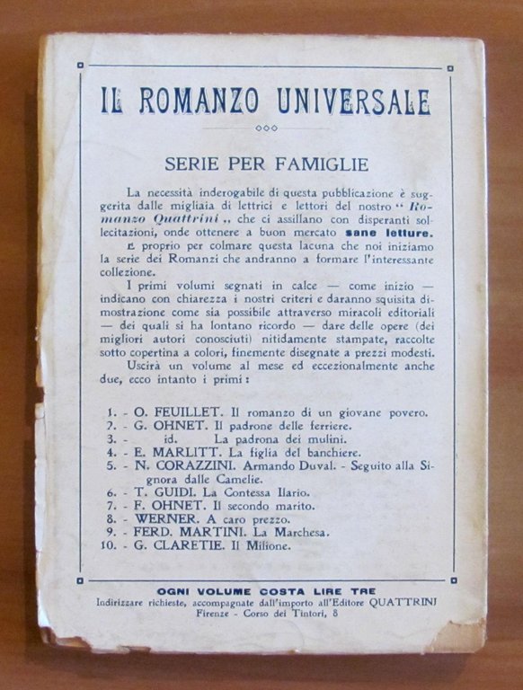LA MARCHESA - Collana Il Romanzo Universale