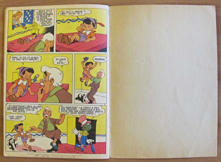 LA MERVEILLEUSE AVENTURE DE PINOCCHIO - Série Mickey, 1965