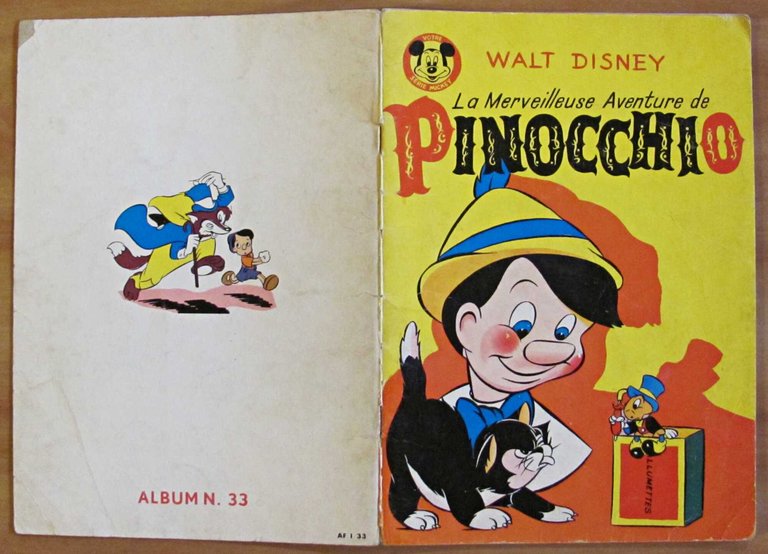 LA MERVEILLEUSE AVENTURE DE PINOCCHIO - Série Mickey, 1965