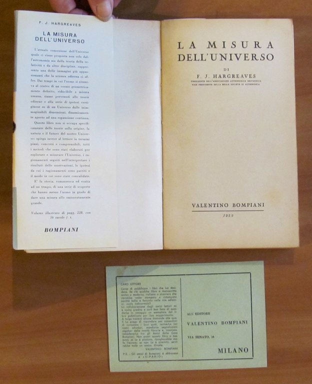 LA MISURA DELL'UNIVERSO - Coll. Avventure del Pensiero, 1959 con … | Immagine Gallery 2