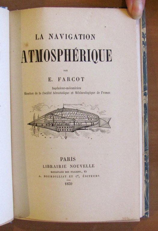 LA NAVIGATION ATMOSPHERIQUE - Librairie Nouvelle, 1859 | Immagine Gallery 5