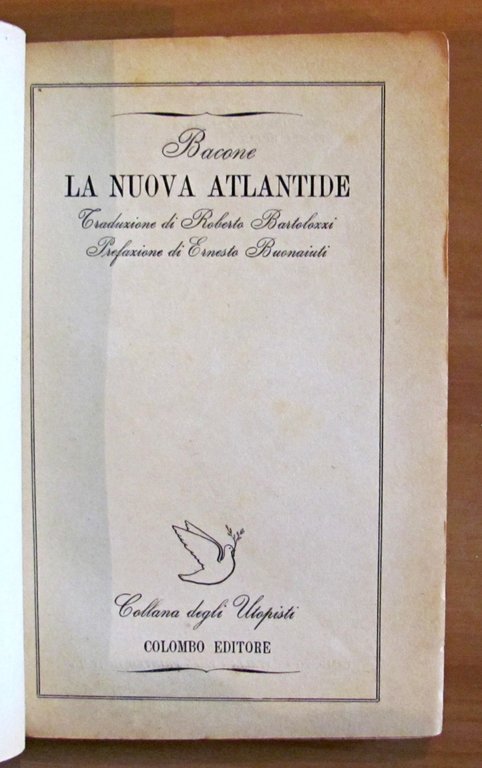 LA NUOVA ATLANTIDE - Collana degli utopisti N.2