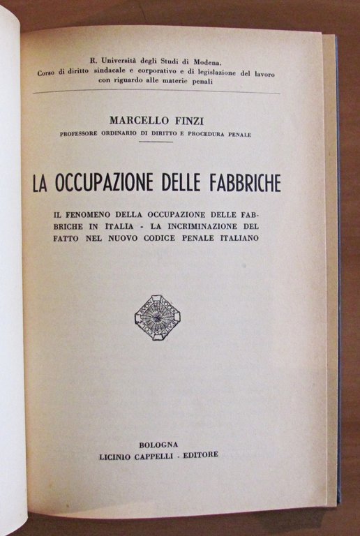 LA OCCUPAZIONE DELLE FABBRICHE