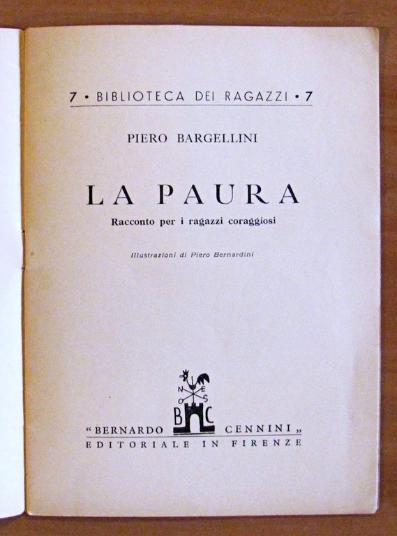 LA PAURA - Racconto per i ragazzi coraggiosi - Collana …