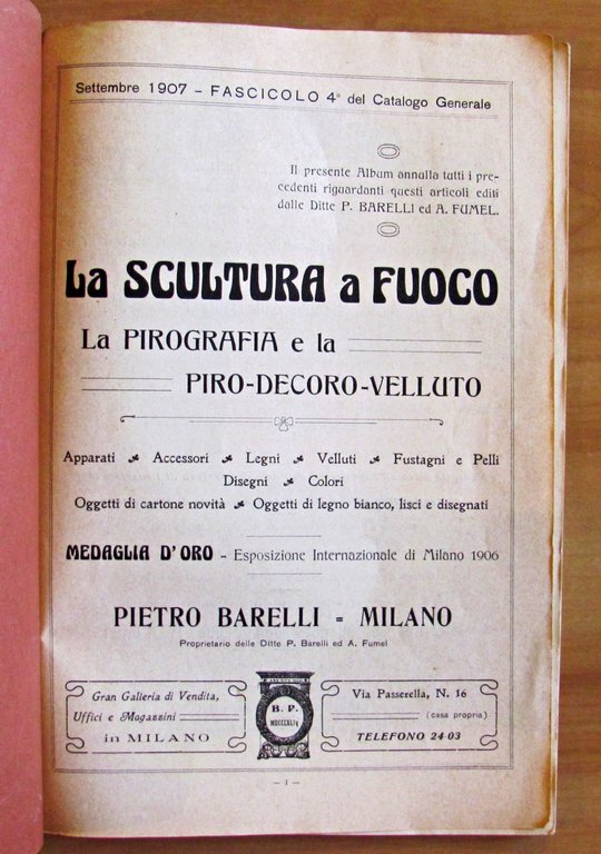 LA PIRO-SCULTURA - La pirografia e la piro-decoro-velluto