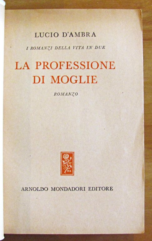 LA PROFESSIONE DI MOGLIE