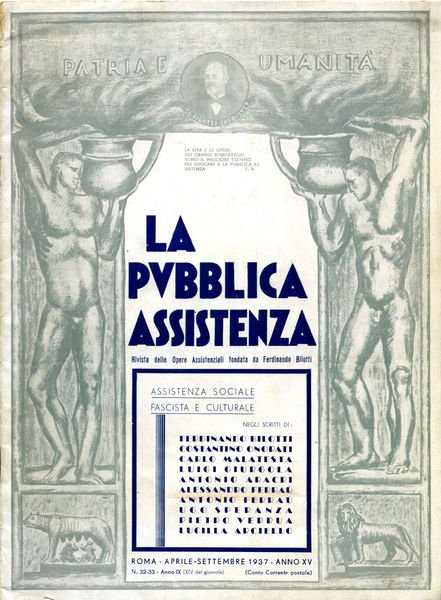 La Pubblica Assistenza - Assistenza Sociale Fascista e Culturale - …