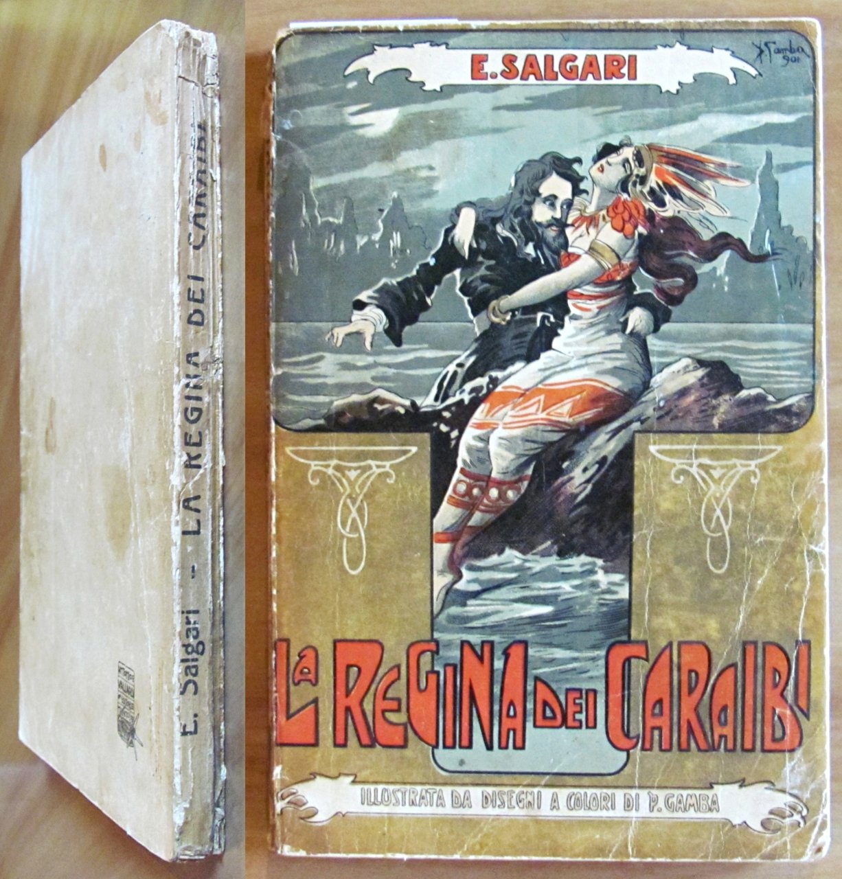 LA REGINA DEI CARAIBI, 1922 - ill. GAMBA