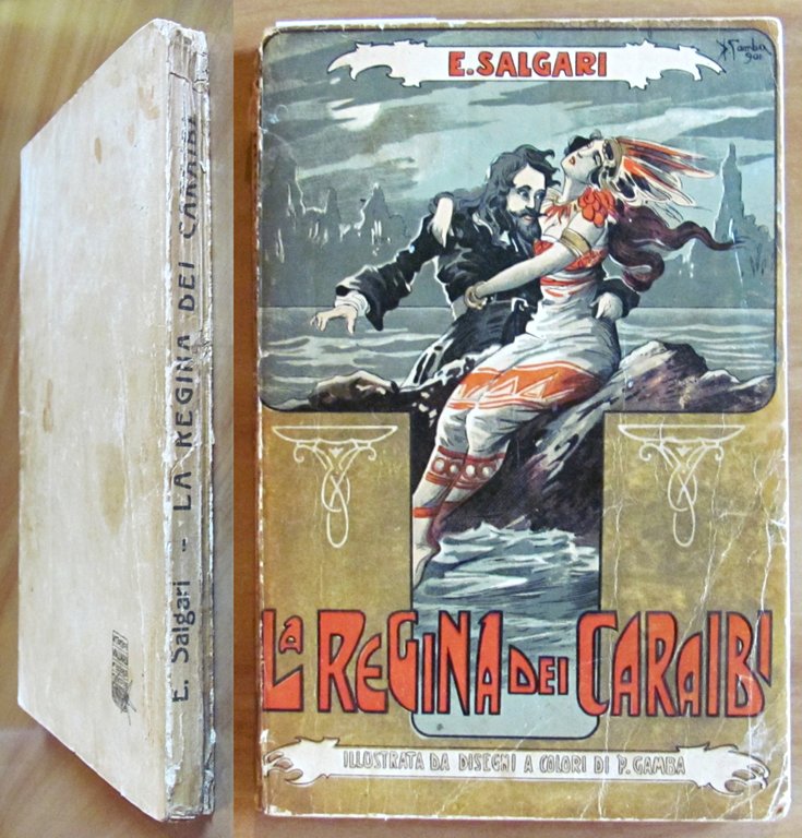 LA REGINA DEI CARAIBI, 1922 - ill. GAMBA