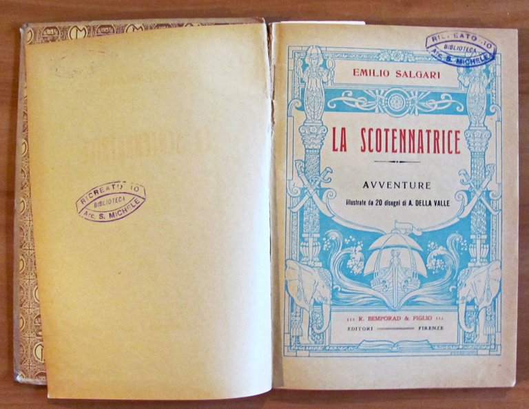 LA SCOTENNATRICE Ciclo delle Pelle Rosse, 1921- ill. DELLA VALLE