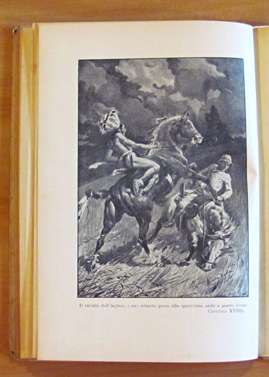 LA SCOTENNATRICE Ciclo delle Pelle Rosse, 1921- ill. DELLA VALLE