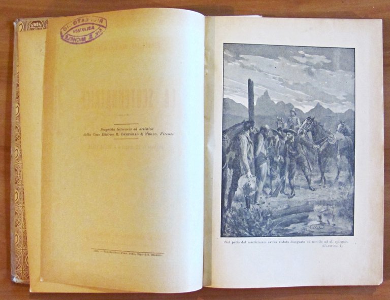 LA SCOTENNATRICE Ciclo delle Pelle Rosse, 1921- ill. DELLA VALLE