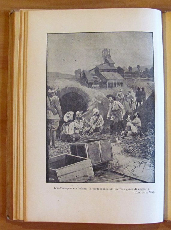 LA SCOTENNATRICE Ciclo delle Pelle Rosse, 1921- ill. DELLA VALLE