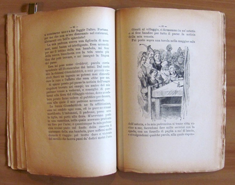 LA STORIA DEI VIAGGI DI GULLIVER, 1890 con Cromolitografie - …