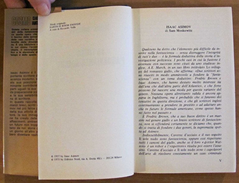 LA TERRA E' ABBASTANZA GRANDE - Cosmo Oro, I ed. …