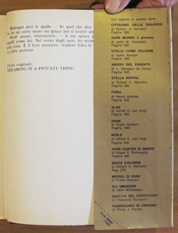 LA TERRA E' ABBASTANZA GRANDE - Cosmo Oro, I ed. …