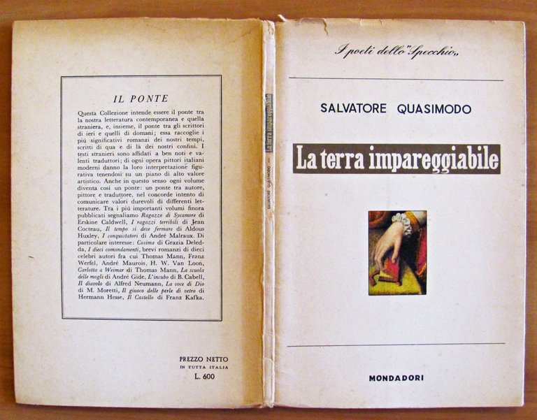 LA TERRA IMPAREGGIABILE - Collana I POETI DELLO SPECCHIO