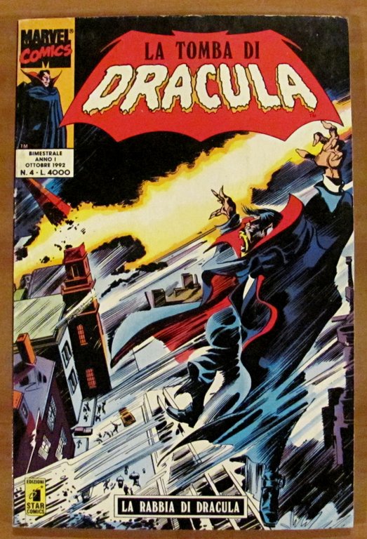 LA TOMBA DI DRACULA - Anno I N.4 Ott. 1992 - LA RABBIA DI DRACULA