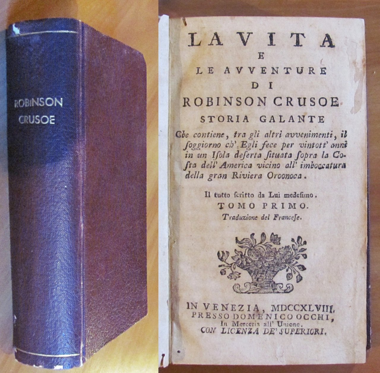 LA VITA E LE AVVENTURE DI ROBINSON CRUSOE, 1748 - …