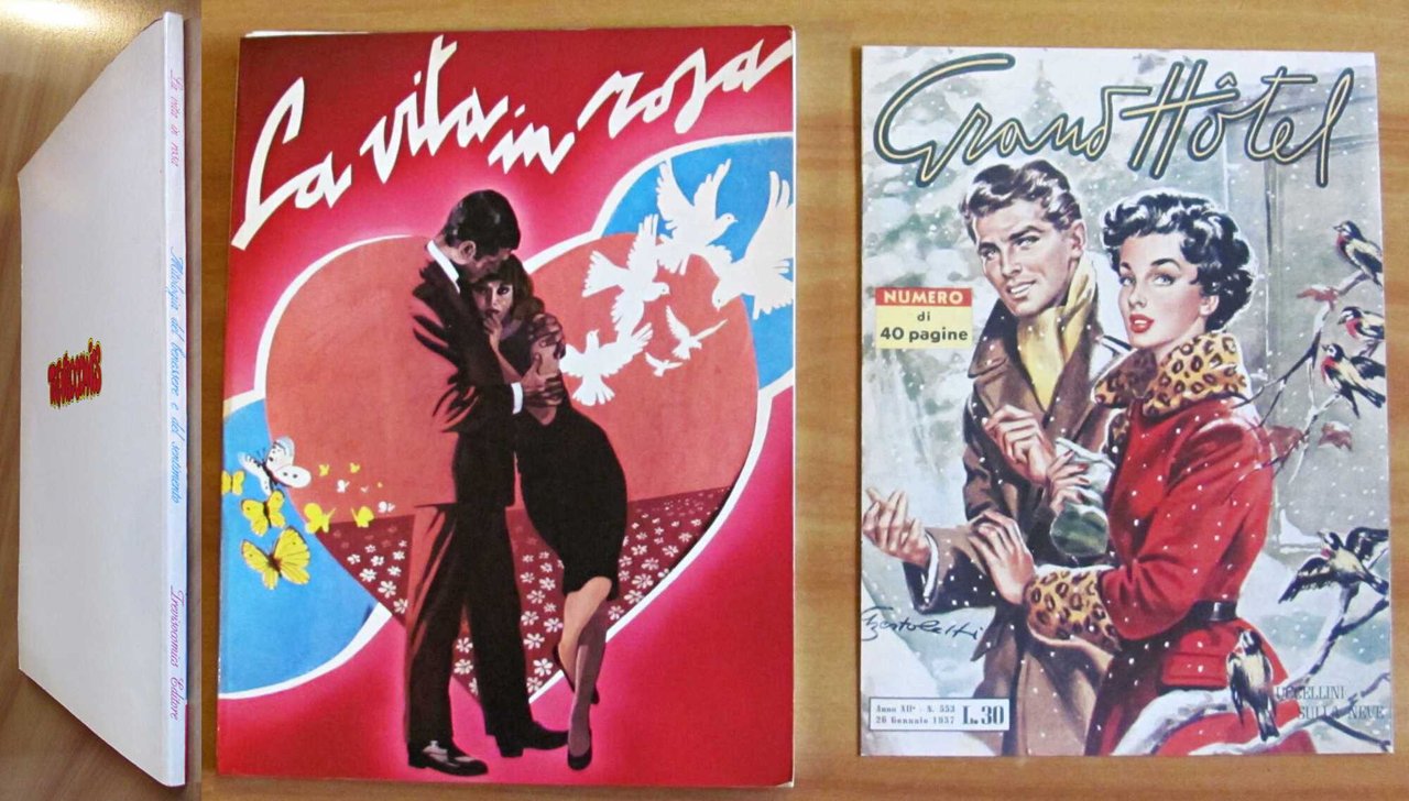 LA VITA IN ROSA + Copertina di GRAND HOTEL plastificata