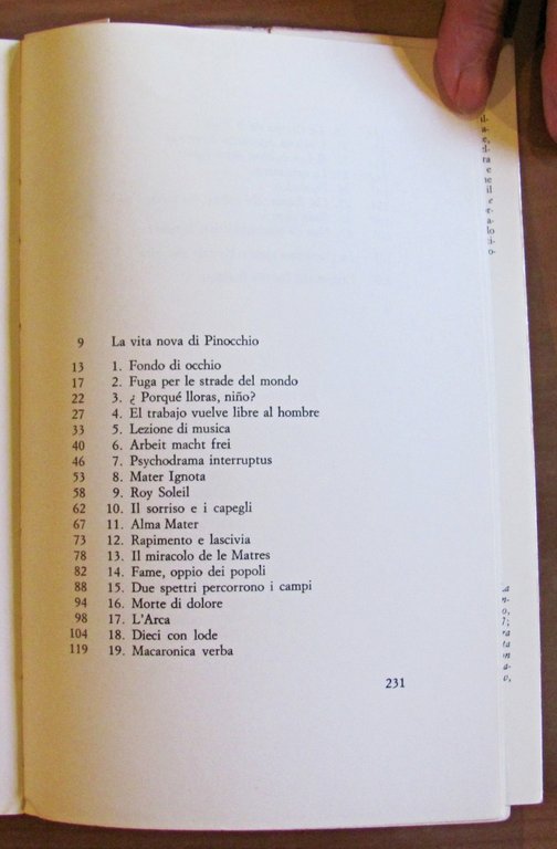 LA VITA NOVA DI PINOCCHIO - Collana Narratori Vallecchi N.62