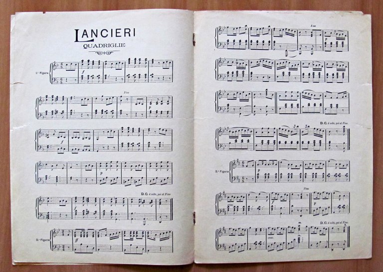 LANCIERI - QUADRIGLIA - PER PIANOFORTE