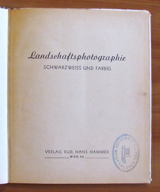 LANDSCHAFTSPHOTOGRAPHIE Vol. 3, 1941 con 24 Tavole Fotografiche