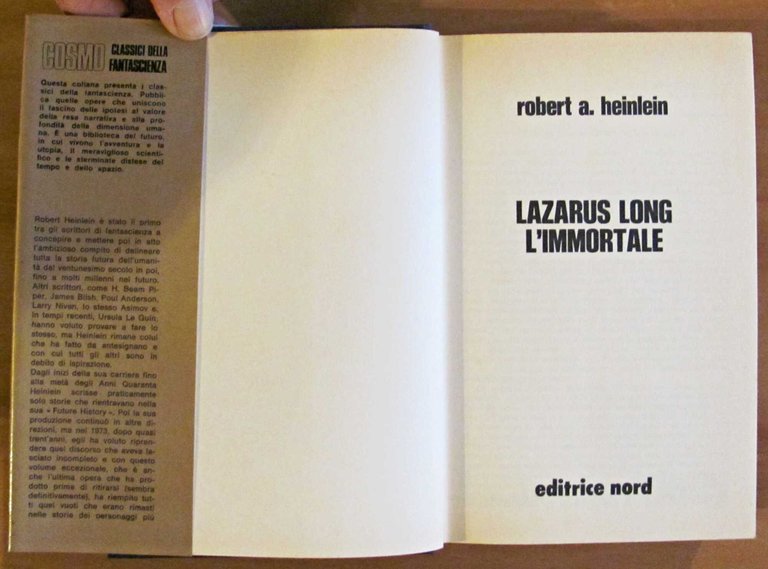 LAZARUS LONG L'IMMORTALE - Cosmo Oro, I ed. 1979