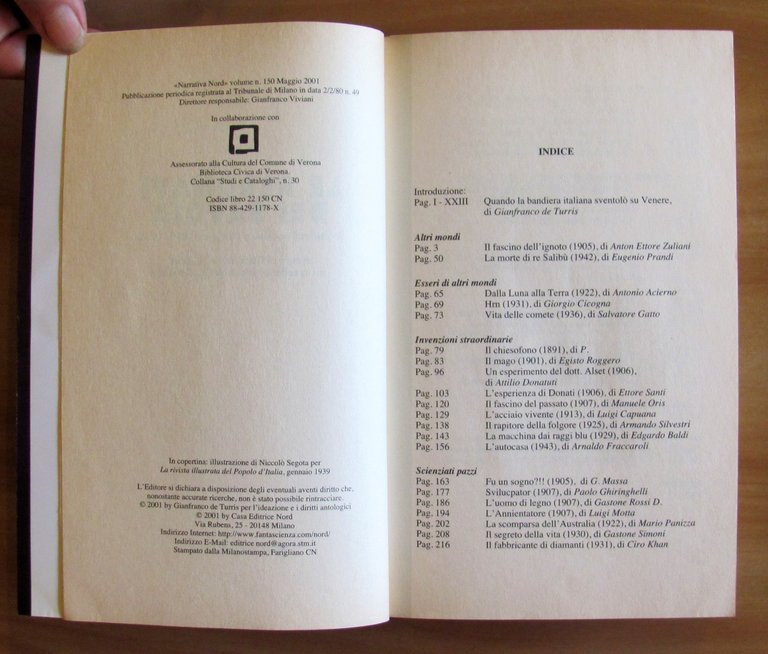 LE AERONAVI DEI SAVOIA - Protofantascienza Italiana 1891-1952, I ed. …
