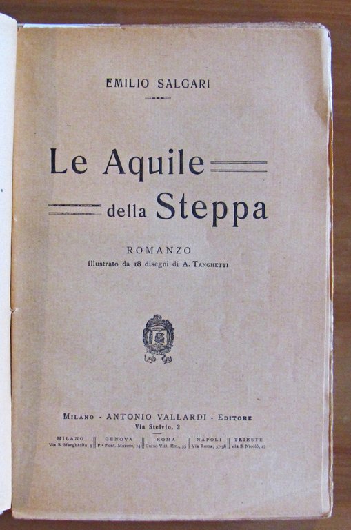 LE AQUILE DELLA STEPPA, 1926 - ill. TANGHETTI