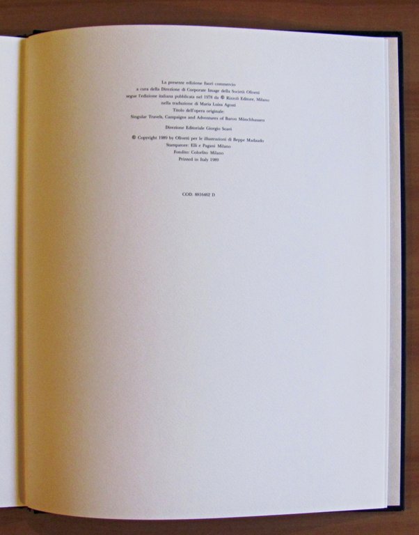 LE AVVENTURE DEL BARONE DI MUNCHHAUSEN, I ed. 1989 - …