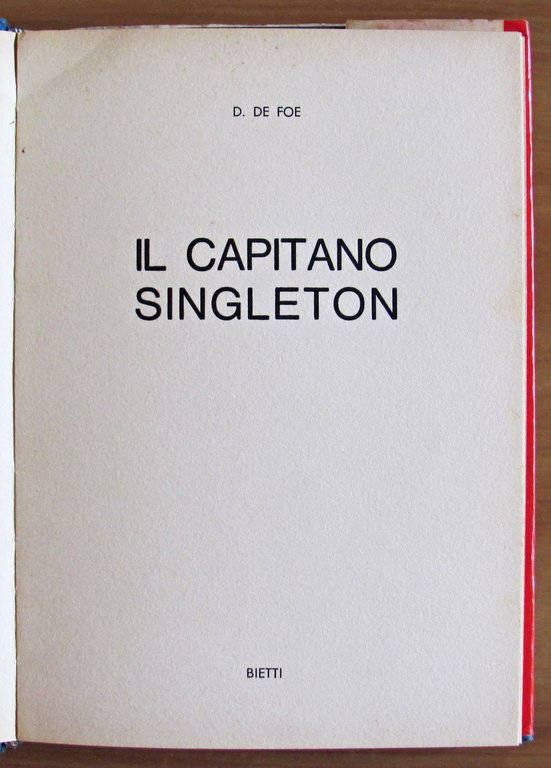 LE AVVENTURE DEL CAPITANO SINGLETON - Coll. Lo Scaffale di …