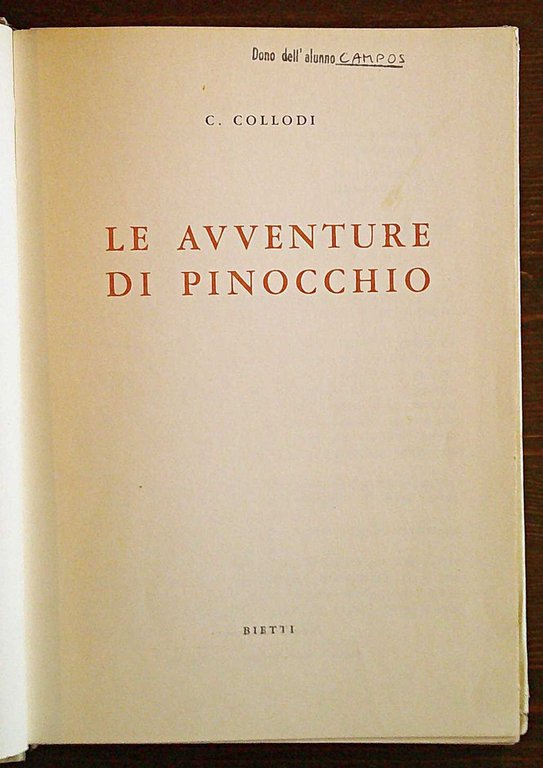 LE AVVENTURE DI PINOCCHIO - Collana Fanatsia, 1965 - ill. …