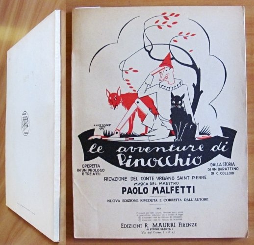 LE AVVENTURE DI PINOCCHIO - Operetta - Spartiti di MALFETTI