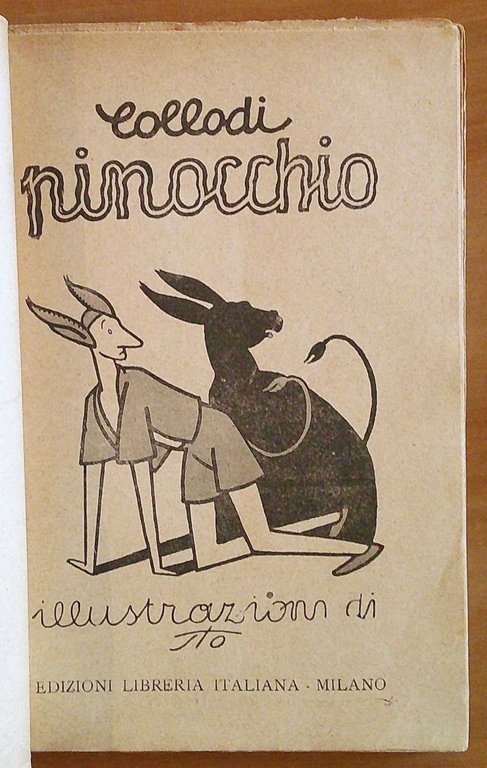 LE AVVENTURE DI PINOCCHIO, 1921 - ill. MUSSINO e TOFANO