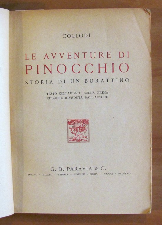 LE AVVENTURE DI PINOCCHIO, 1946 - ill. ZETTO | Immagine Gallery 2