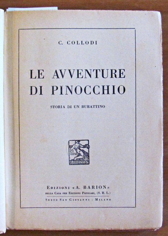 LE AVVENTURE DI PINOCCHIO, 1947 - ill. COMPARINI