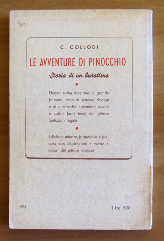 LE AVVENTURE DI PINOCCHIO, 1963 - ill. GALIZZI | Immagine Gallery 8