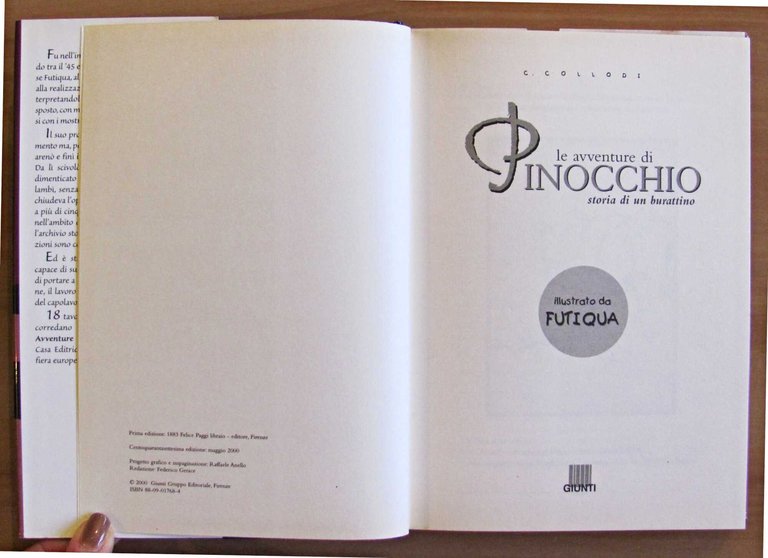 LE AVVENTURE DI PINOCCHIO, 2000 - ill. FUTIQUA | Immagine Gallery 2